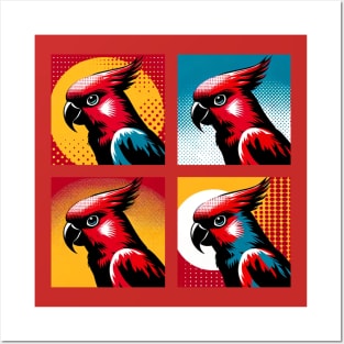 Pop Red Lory Art - Cool Birds Posters and Art